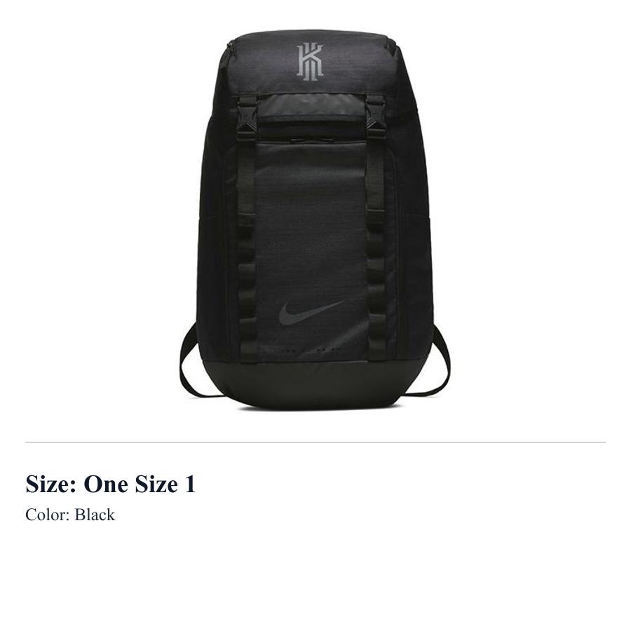 Nike Polyester Backpack Regular Unisex Black BA5449-010