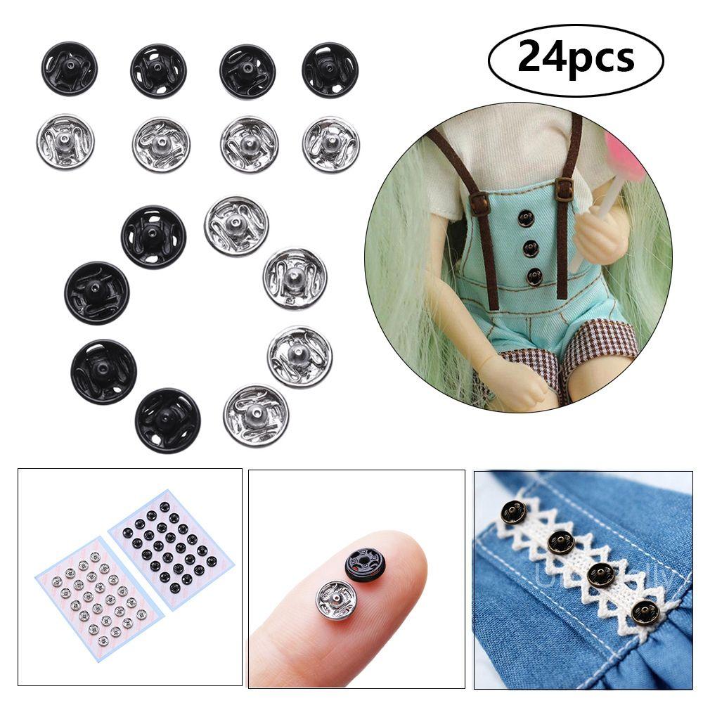 Snap Dollhoues Miniature Clothing Sewing Buckle Mini Buttons DIY Doll Clothes Metal Buckles