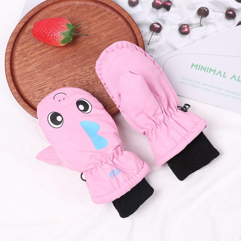 Детские Утепленные Теплые Уличные Перчатки для Катания на Лыжах для Детей Варежки с Длинными Рукавами Снег Сноуборд