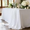 French Style White Tablecloth For Meetings With Waterproof Fabric And Antibacterial Coating For Hotel Decor