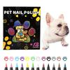 12-цветный набор ручек для дизайна ногтей для домашних животных, быстросохнущие ручки для лака для ногтей для собак, мягкие кисти для щенков и кошек, креативные принадлежности для ухода за домашними животными