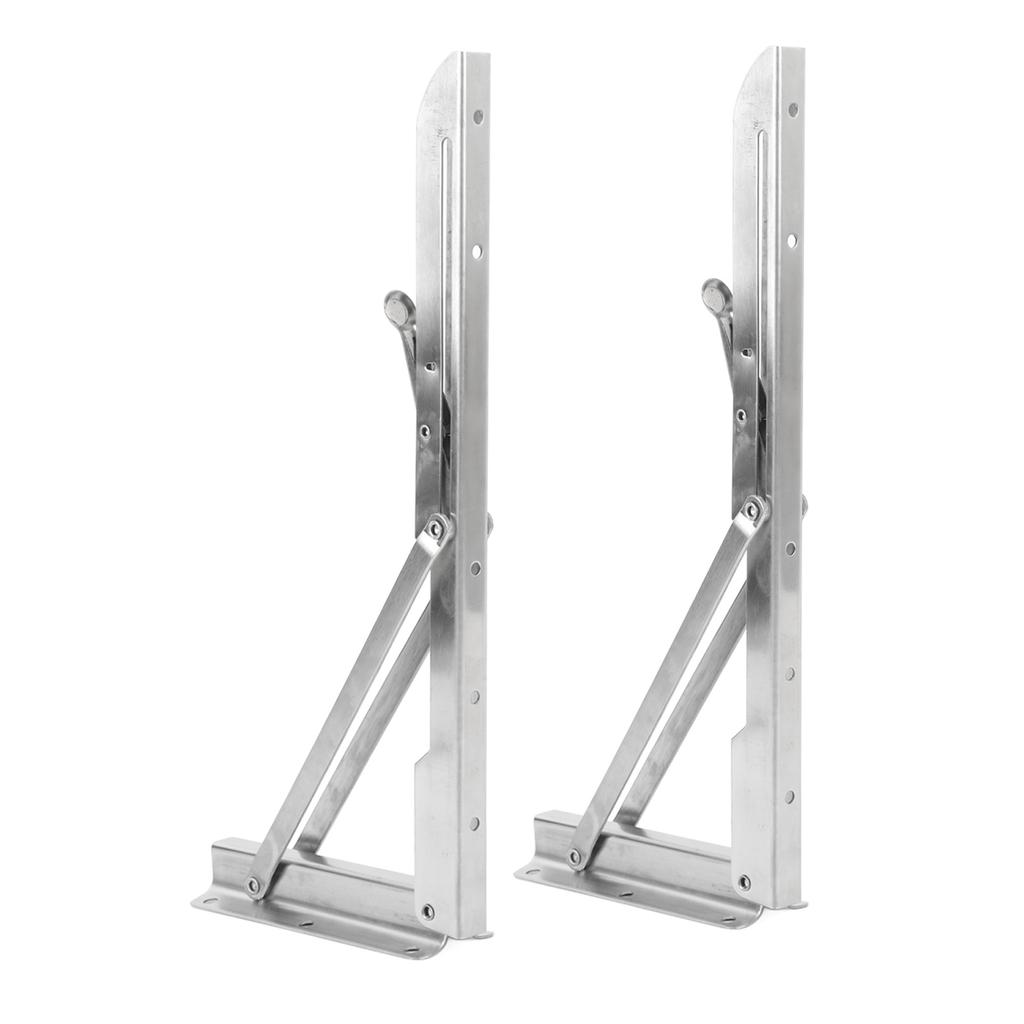 13,6 дюйма Складной стол-скамья Настенная полка Сверхпрочная нержавеющая сталь Настенный стол Кронштейн-опора для лодки, яхты, автодома