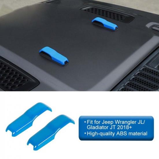 Светло-голубой полный комплект аксессуаров, декоративные накладки для Jeep Wrangler JL JT 2018-23