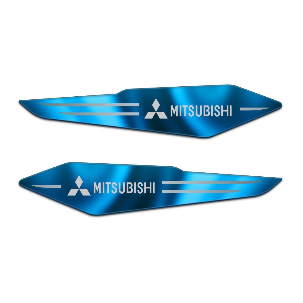 3D Metal Styling Car Body Fender Reflective Emblem Stickers For Mitsubishi Ralliart Lancer Lancer l200 Colt Evolution Mirage