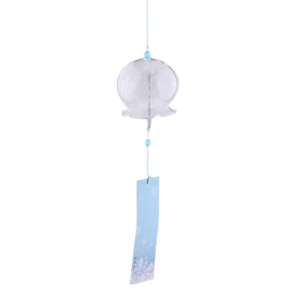Japanese Culuture Glass Wind Bell Furin Wind Chimes Home Hanging Decor