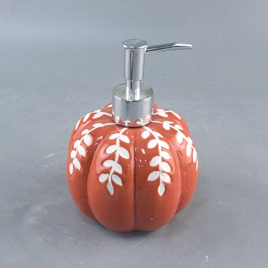 2Pcs 460ML Halloween Pumpkin Liquid Soap Dispenser Shampoo Body Hand Wash Shower Gel Facial Cleanser Container Bathroom Refillable Empty