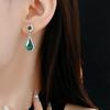 GemChic женские новые легкие роскошные зеленые хрустальные стразы капли сверкающие подвески ожерелье серьги комплект из двух предметов день рождения рождество ювелирные изделия подарок