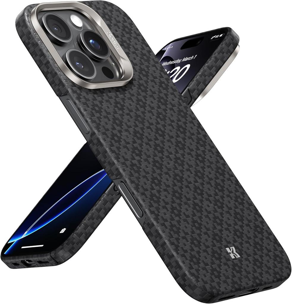 Чехол BENKS для iPhone 16 Pro Max, с MagSafe, ArmorAir ArmorGrid Ultra, изготовлен из арамидного волокна Dupont Kevlar, для iPhone 16 Pro