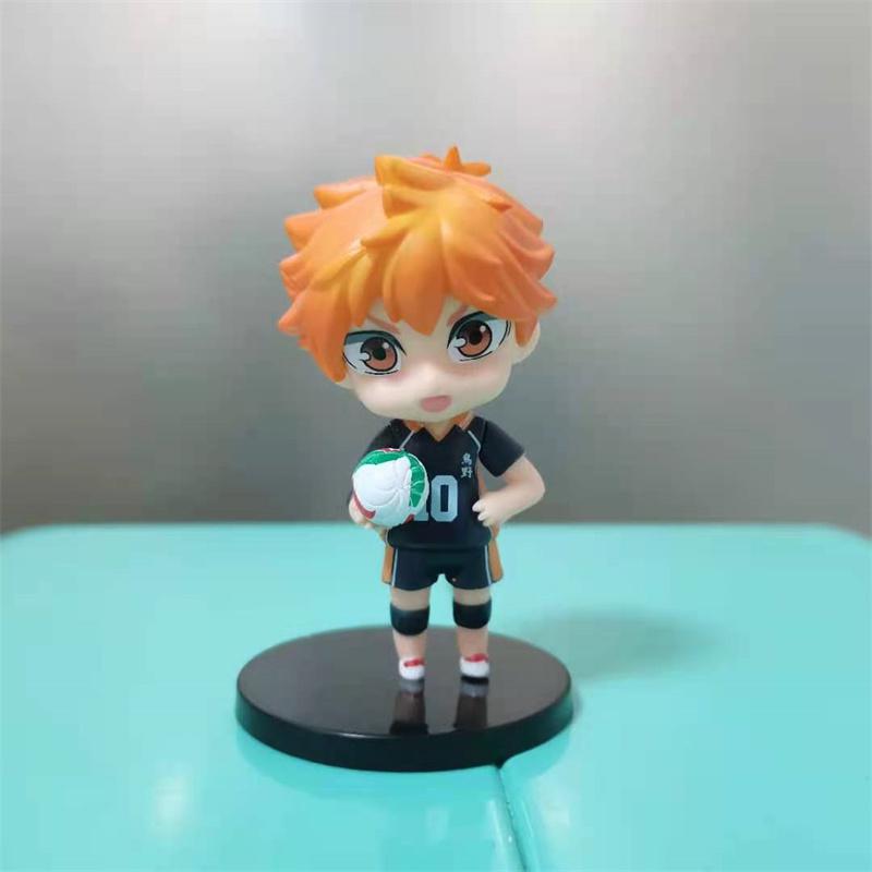 6 Pcs Set Haikyuu Anime Q Version Figure Kei Tsukishima Ushijima Wakatoshi Kozume Kenma PVC Figure Collectible Model Toys