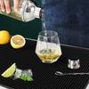 excovip Bar Mat, Stylish, Draining, Kitchen, Soft, Durable, Scratch-Resistant, Washable, Non-Slip, PVC, 60x15 cm, Black, 9016