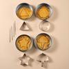 Stainless Steel Cookie Cutters Biscuit Molds Korean Sugar Candy Making Tools Squid Sugar Game Kit Party Baking