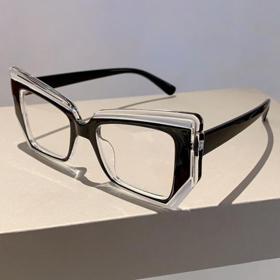 Очки с блокировкой синего света для мужчин и женщин, квадратные очки с большой оправой, очки для компьютера, монитора, игр, чтения, против усталости