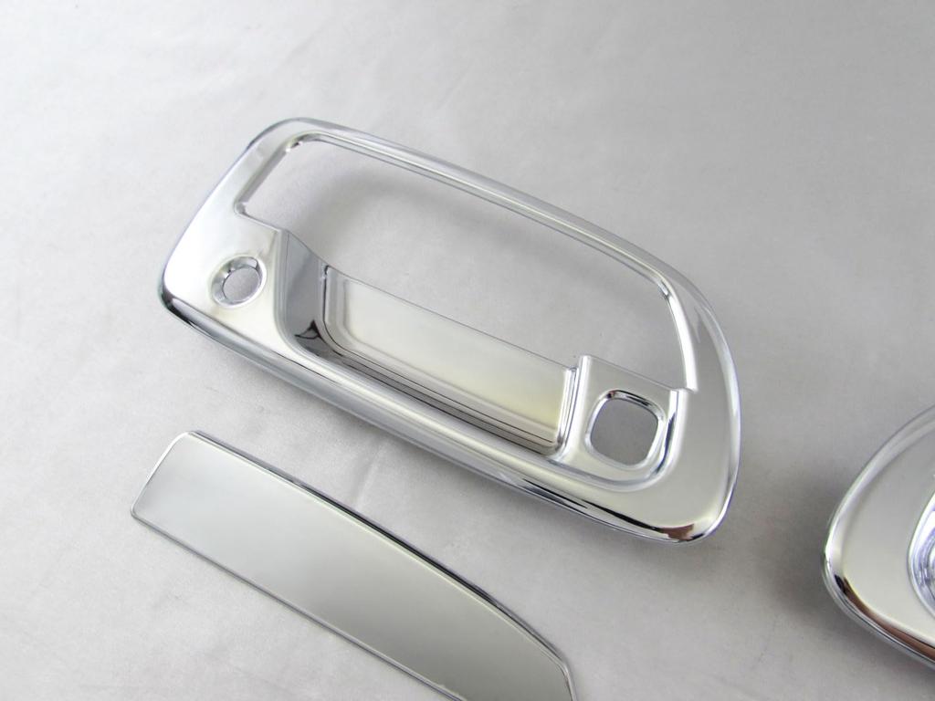 BRIGHTZ Hino Dutro Chrome Door Handle Covers and Knob Plate Set [TRUCK-S-083]