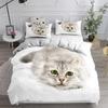 Cartoon Pet Cat Bedding Set Adults Children Winter Duvet Cover Sets Kids,twin Full Queen King Bedroom Set Home Housse De Couette
