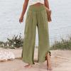 Womens Palazzo Pants Summer Casual Flowy Wide Leg Trousers Beach Travel Vacation Outfits