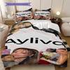 Ayliva's retro style poster bedding, duvet cover, pillowcase, home decoration, birthday gift (1 * duvet cover+2 * pillowcase, coreless)