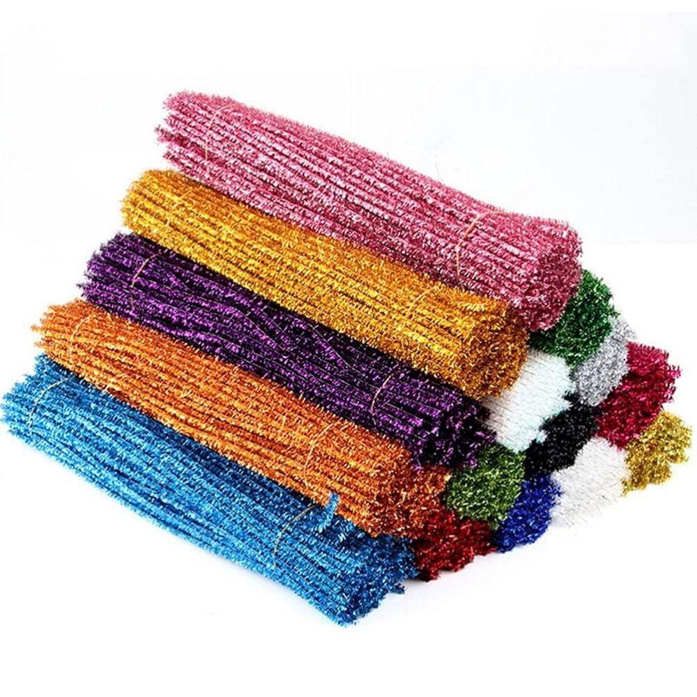 100Pcs Multicolored Craft Pipe Cleaners Fuzzy Sticks Pipe Cleaners Bulk Home Decorations