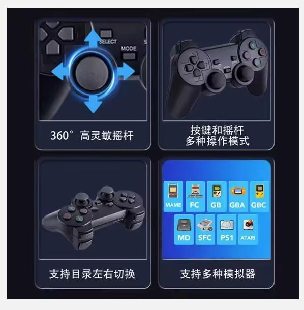 Популярная портативная домашняя игровая консоль M300MAX с качеством изображения 4K и стабильностью чипа RK3326H713