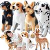 Stuffed Animals Plush Dalmatian Dog Toy Lifelike Wolfhound Puppy Toy Realistic Kids Decor Toys Gift For Children Pet Shop Mascot