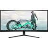 Монитор ПК - PHILIPS - Evnia 34M2C3500L - 34" WQHD - Изогнутая матрица - 180 Гц - 0,5 мс - HDR - HDMI/DP - Черный