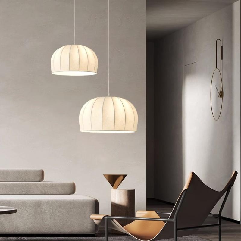 Silk Fabric Chandelier Eye Protection Retro New Chinese Style Manufacturer Chandelier Wabi-sabi Style Restaurant Silk Chandelier