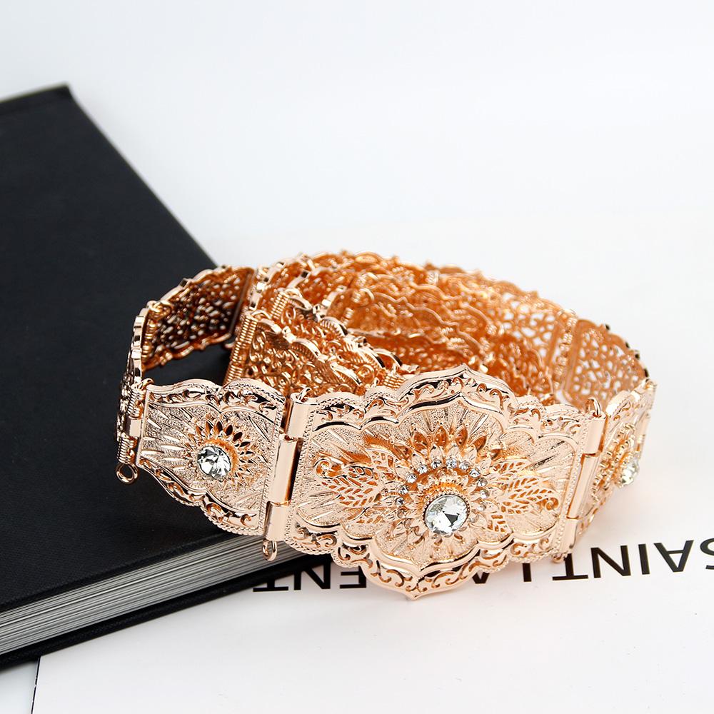 Gold Color Jewelry Women Dress Belt Ethnic Wedding Bijoux Robe Belt Waist Chain 2023