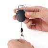 Clips ABS ID Lanyard Anglers Keychain Recoil Retractable Pull Key Ring Badge Holder Badge Reel