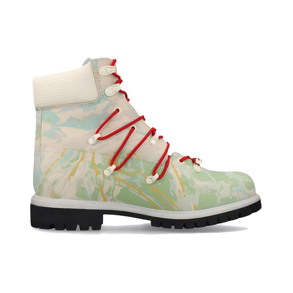 Timberland Прочные амортизирующие короткие уличные ботинки мужские ботинки белые зеленые A5YRH