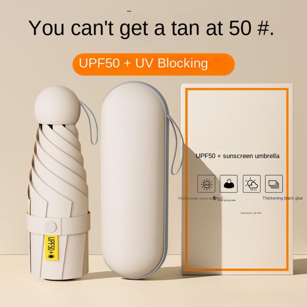 Виниловый капсульный складной зонт Мини дорожные аксессуары Новый зонт от солнца и дождя для улицы