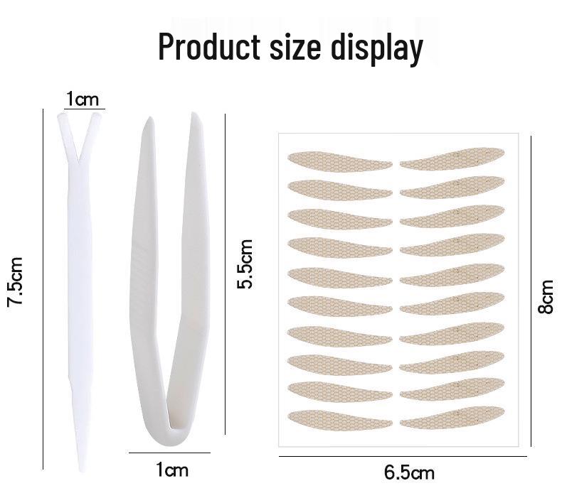 Невидимые кружевные наклейки для двойного века - Водостойкие, предотвращают обвисание, незаметные для естественного вида.