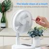 8,3-дюймовый складной настольный охлаждающий вентилятор с пультом дистанционного управления, ночником и сенсорным экраном, портативный вентилятор