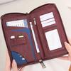 Кошелек с RFID-защитой на молнии Держатель для дорожных документов Органайзер для паспортов Держатель для карт с ремешком на запястье для мужчин, женщин, для семейного отпуска