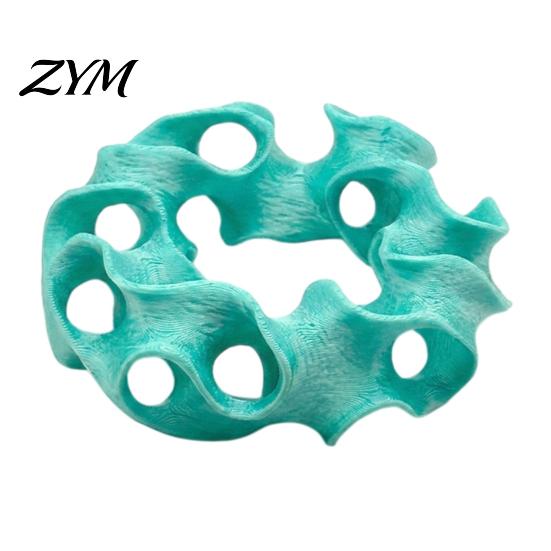 Shrimp Breeding Cave 3D Printed Aquarium Hideout Cave, Wavy Hollow Ring Fish Shelter, Non-Toxic Tank Hiding Hole Decor, Ornament for Snails