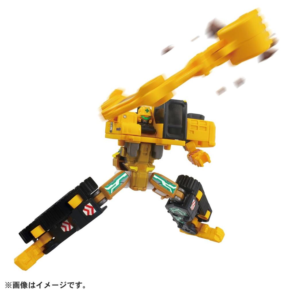 TAKARA TOMY Tomica Job Labor TJB06 Build Braver Гусеничный экскаватор Komatsu PC200 Миниатюрная игрушечная машинка для детей от 3 лет и старше