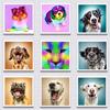 DIY 5D алмазная живопись мультфильм животных кошка и собака полная круглая алмазная инкрустация украшение дома