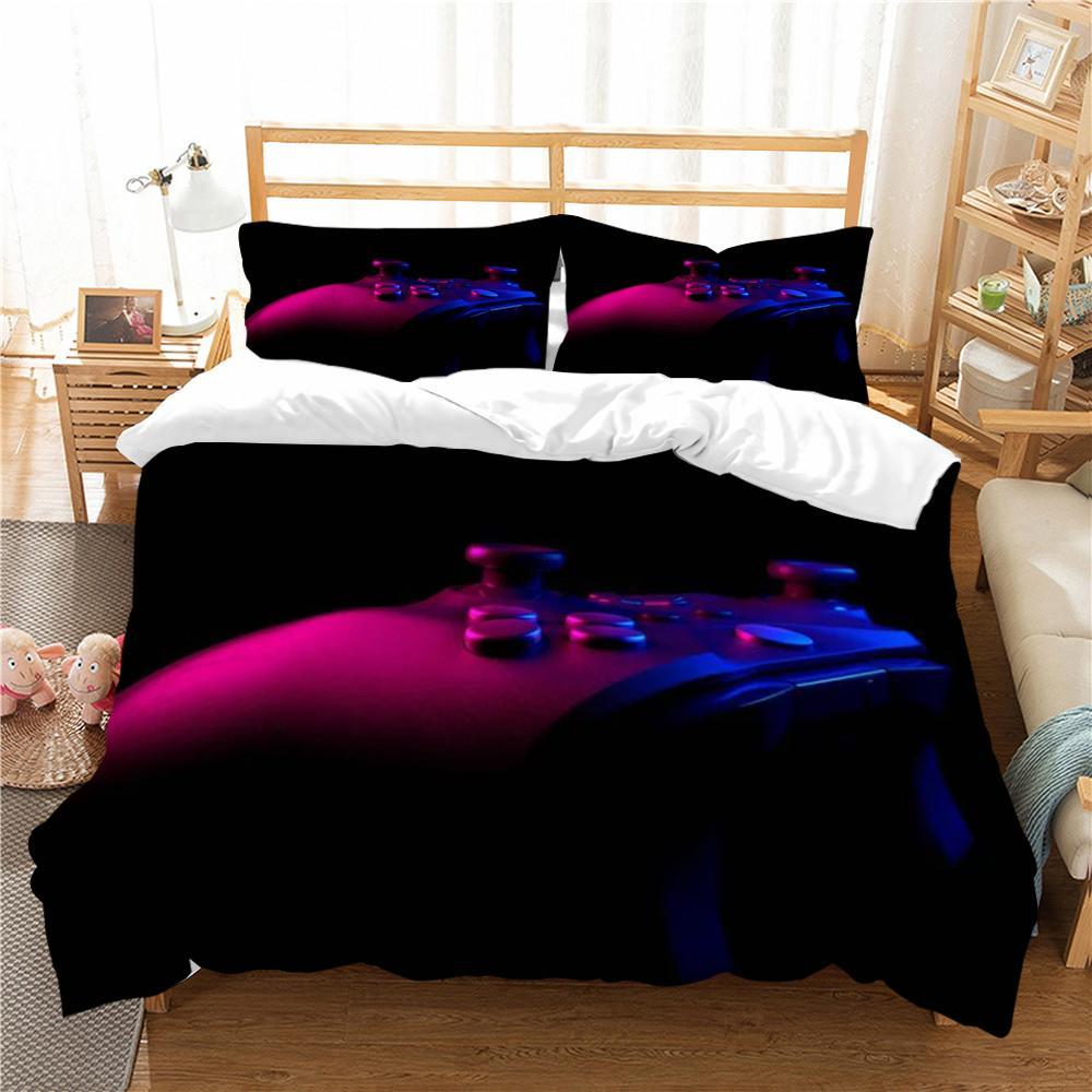 3D Bedding Set Bedclothes 3D Gamer Print Comforter Duvet Cover Set Festival Gift Microfiber Quilt Cover