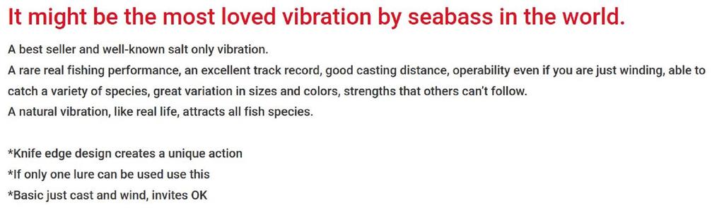 Bassday Range Vibe 100 ES Extra Sinking Vibration Lure MH-157 (0300)