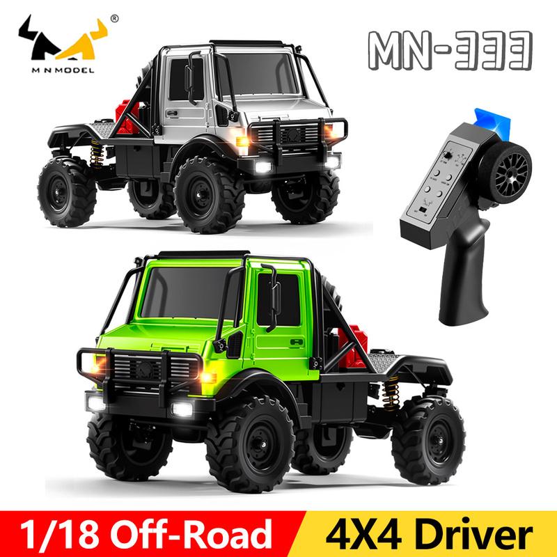 Радиоуправляемая машина MN MODEL MN333 1/18 RC Рок-краулер Сплав Корпус Машины Полный Привод с Запасным Колесом Внедорожный Грузовик Транспортное Средство для Любой Местности