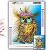 Алмазная картина животное Сова вышивка крестиком горный хрусталь домашний декор