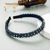 Women's Hairband Simple Hand Made Crystal Face Wash Headwear Chic Hair Hoop