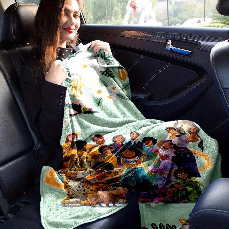 1pc. Cartoon Character Floral Blanket, Seasonal Home Decorative Throw for All Seasons, Cute Gift Idea for Friends and FamilyC051