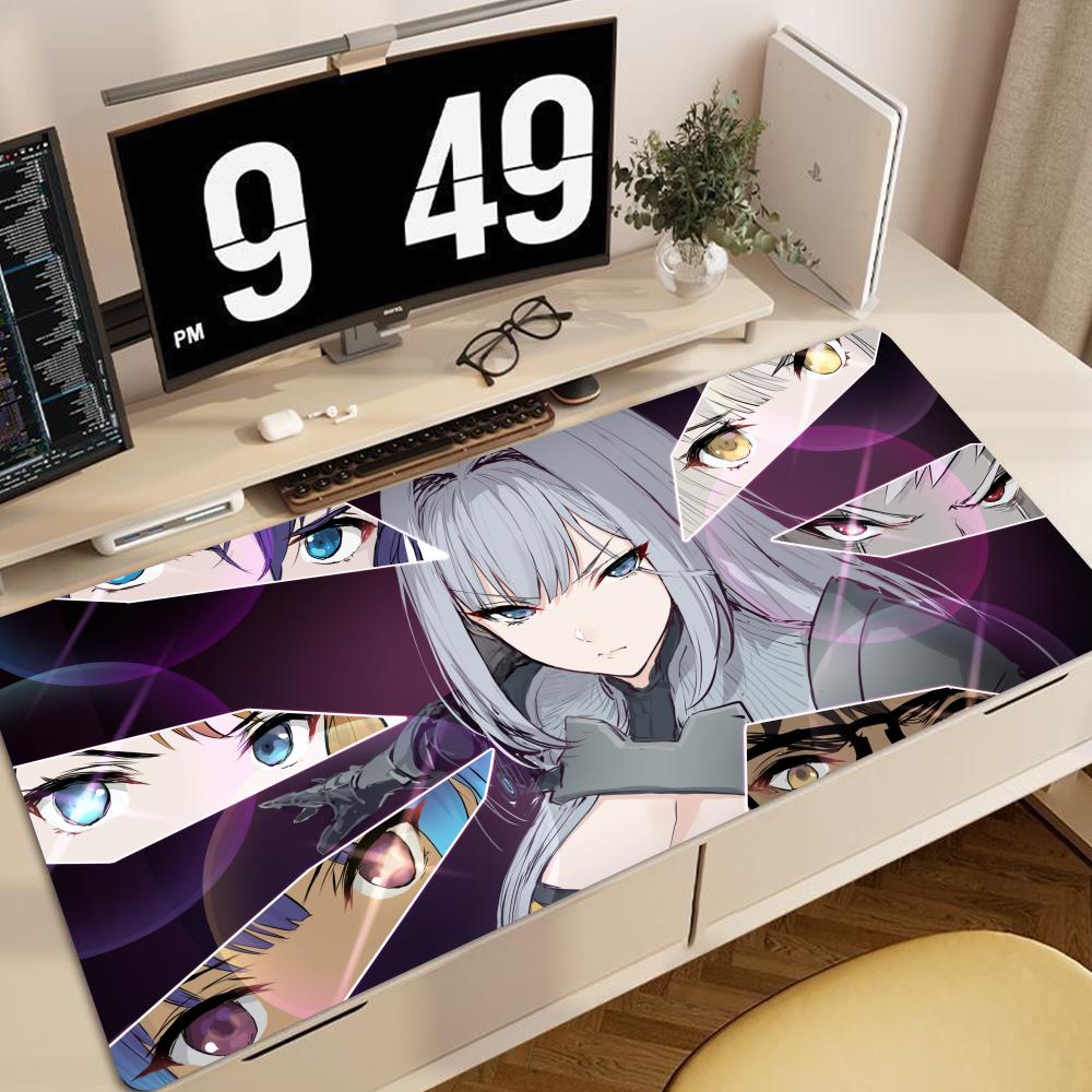 Virtual Idol Rubber Mouse Mat Vtuber Juufuutei Raden Anime HD Priting Playmat Office Game Creative Black and White Desk HYBXXC