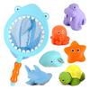 Lets Toy Shark and Sea Friends Bath Toy Toys Set of 7 Korean Childrens Toys