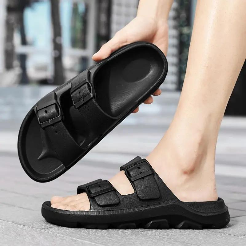 Fashion Platform Men's Shoe Beach Designer Luxury Casual Comfortable Male Slipper Pvc Adult Original 2025 Fashion Eva Clappers Slides