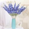 6 Pcs Artificial Larkspur Flower 85cm Long Stem Flowers Silk Delphinium Flowers for Home Decor Indoor Outdoor Floral Centerpieces for Tables