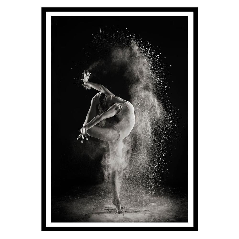 Ballerina Dancer Figure Canvas Paintings On the Wall Art Modern Inspirational Posters and Prints Black and White Ballet Art Pictures Wall Decoration