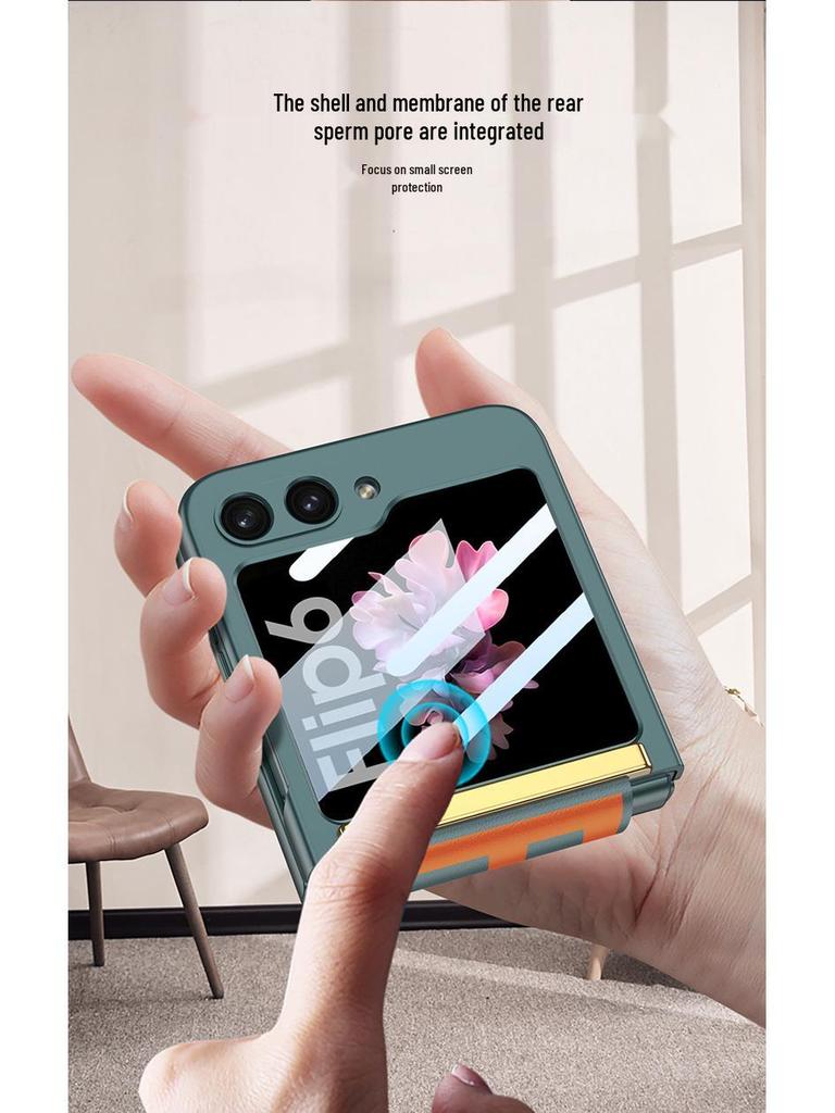 Ультратонкий чехол Samsung Flip6 со встроенным ремешком на запястье и защитной складной крышкой