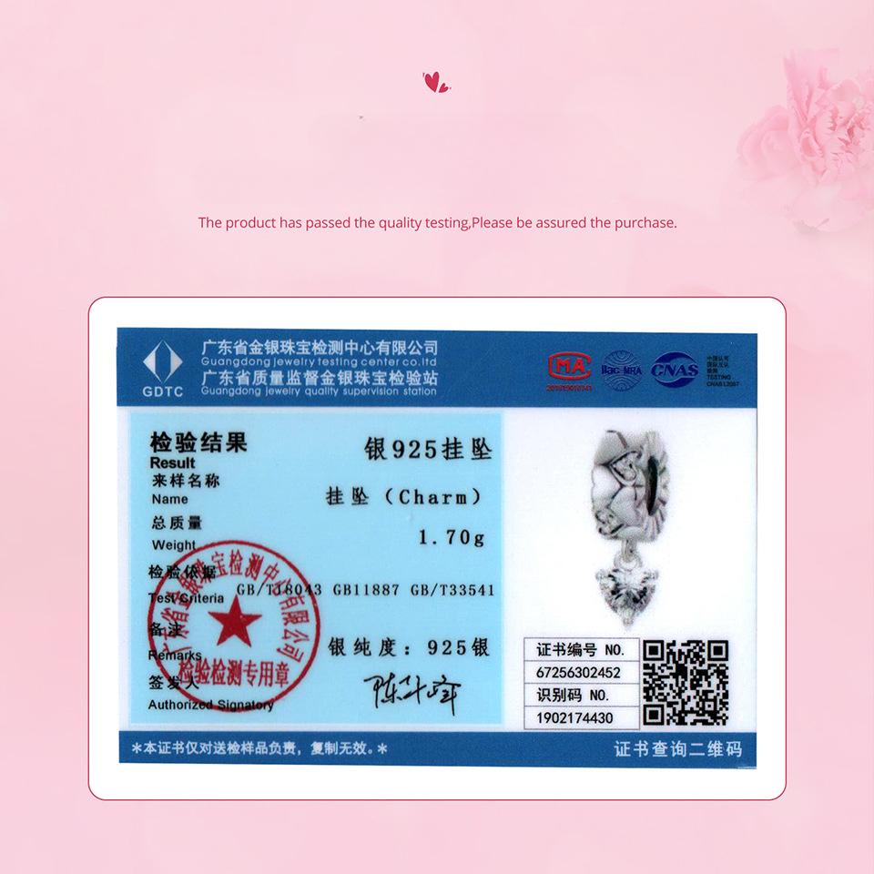 S925 Silver Love Silicone Bead Barrier, Wind Personalized Diy Bracelet Beaded Accessories