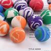 Funny Toy Elastic 20mm Colorful Mini Bouncing Balls Jumping Balls Rubber Ball Swirl Bouncing Balls