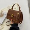 Маленькие кросс-боди сумки из искусственной кожи для женщин  Простые сумки-тоут Сумка на плечо Женские Сумки и кошельки от люксовых брендов Дизайнерские